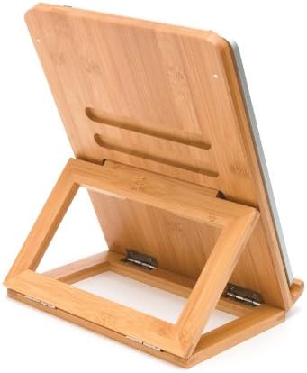 Lipper International Bamboo Wood Folding Stand for iPad and Tablets