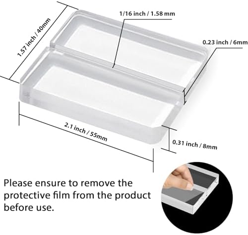 12 Pcs Clear Acrylic Name Card Holders for Table