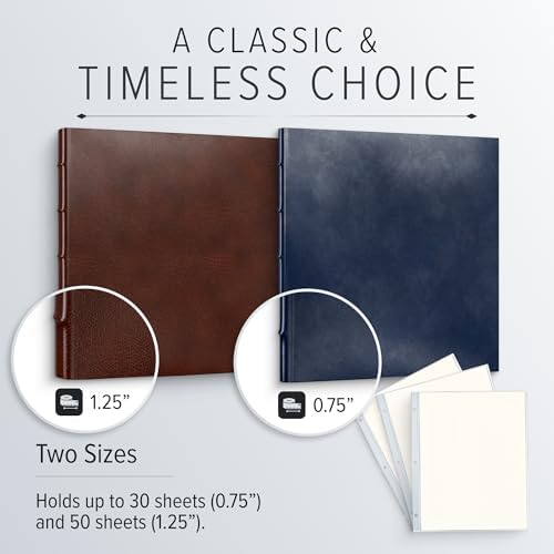 Gallery Leather 3 Ring Binder with Window 125 Thick Freeport Slate