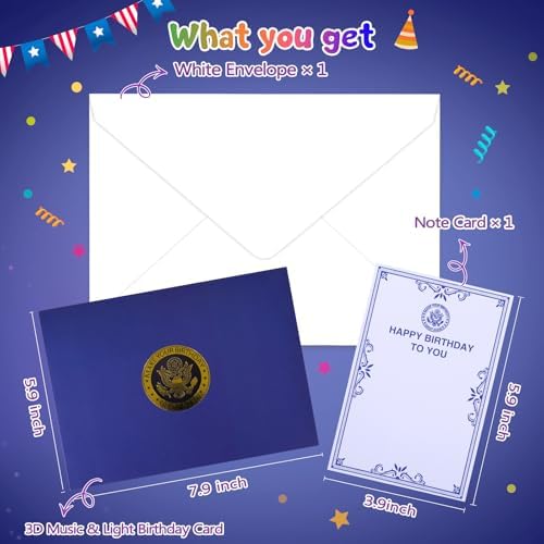 Birthday Card with Light and Music Pop Up