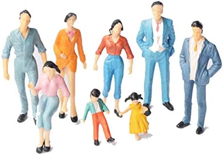 ERANCE Tiny People Figurines 20 Pcs 130 Scale Model Trains Accessories