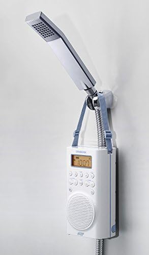 Sangean H205 Waterproof Shower Radio AM FM White