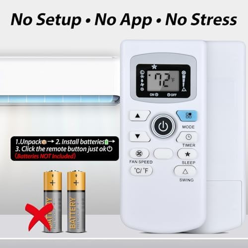 WDZP Replacement for Black Decker Air AC Remote Control