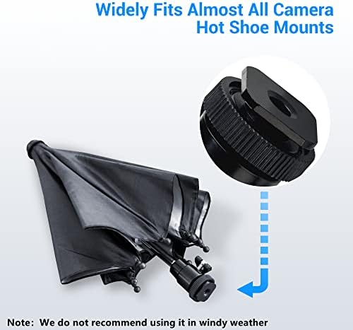 Kiorafoto Camera Hot Shoe Umbrella Rain Cover for Canon and Nikon
