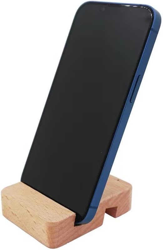 Wooden Laptop Stand with Phone Holder Foldable and Adjustable