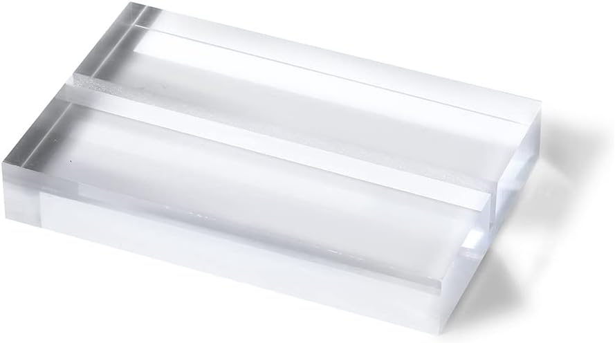 UNIQOOO 3 Inch Clear Acrylic Sign Holders 20 Count