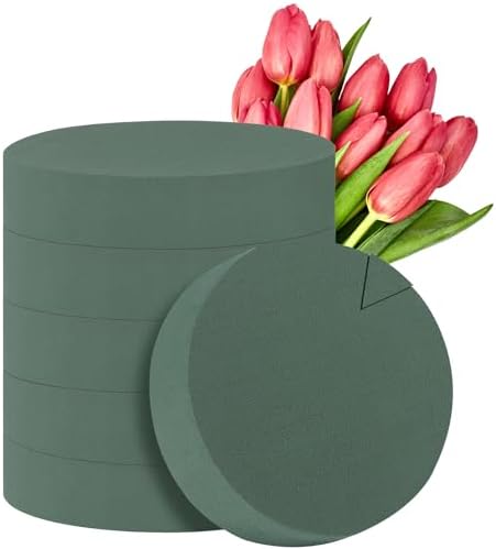 6 Pack Green Floral Foam Blocks 71 Inch Round