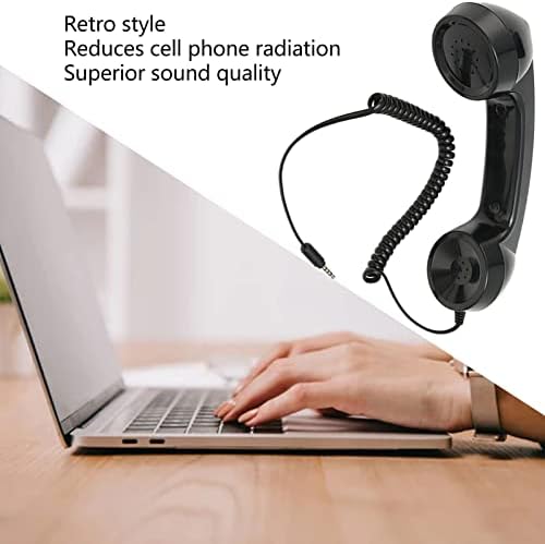 Retro Telephone Handset with Volume Control and 35mm Plug