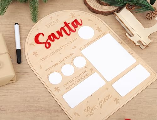 Dear Santa Letter Board - Christmas Party Photo Prop