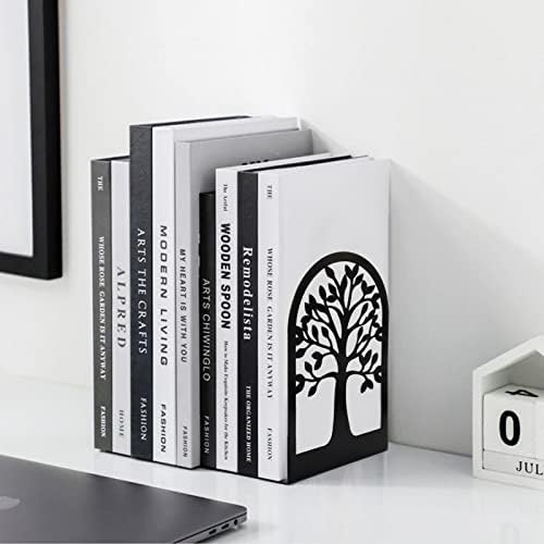 HappyHapi Book Ends Set 3 Pairs 6 Pcs L Shaped Metal