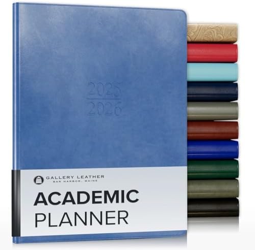 Gallery Leather Academic Planner 2026 - Acadia Hydrangea - 9x7