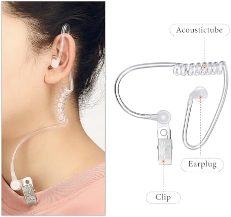 4 Pack Fake Spy Earpiece for Halloween Cosplay Role Play