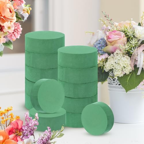 24 Pcs Round Floral Foam Blocks for Florists