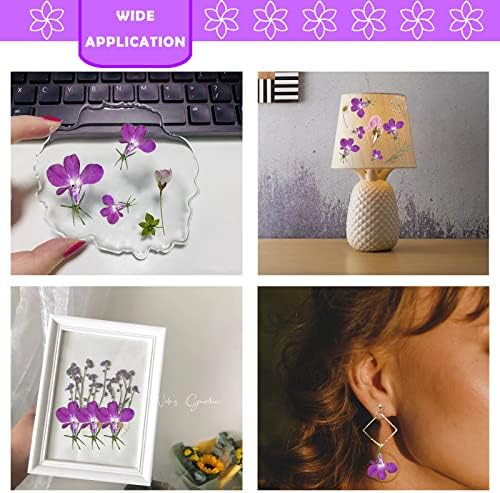 Purple Dried Flowers for Resin Crafts 60PCS