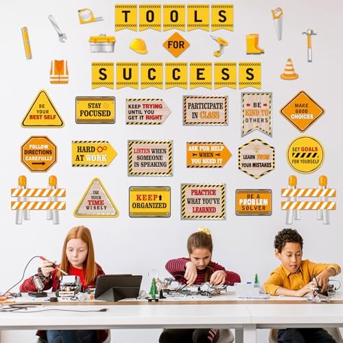 Outus 47 Pcs Construction Bulletin Board Set