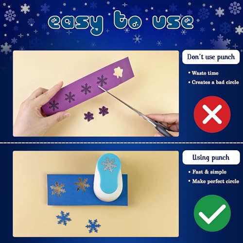 Snowflake Paper Punch for Crafts and Scrapbooking 1-Inch