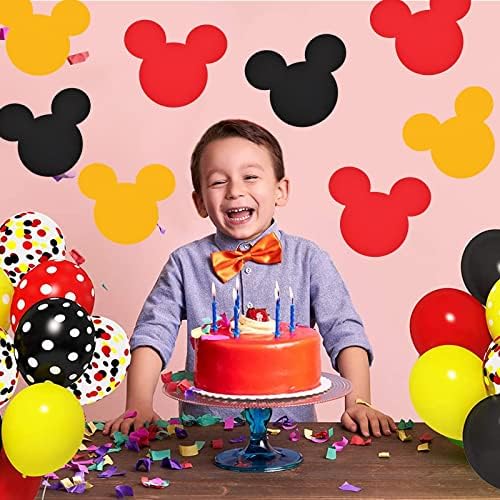 45 Pcs Cartoon Mouse Cutouts for Birthday Party Decorations