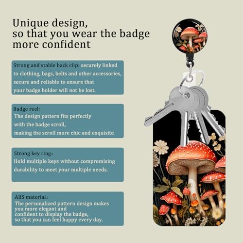 3 Set Heavy Duty Badge Holder with Retractable Reel