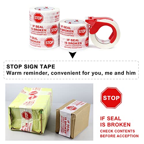 Stop Sign Sealing Tape with Dispenser 2 Inch x 110 Yards