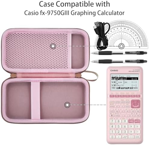 co2CREA Hard Case for Casio fx-9750GIII Graphing Calculators - Pink