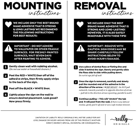 Reilly Originals 35x5 Inch Do Not Flush Bathroom Sign