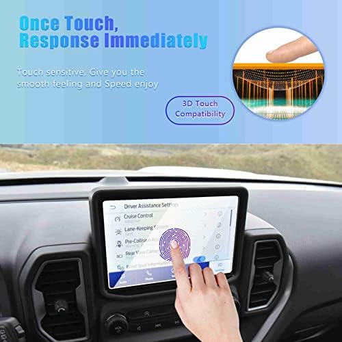 GFJNFG 2024 Bronco Sport 8 Inch Tempered Glass Screen Protector