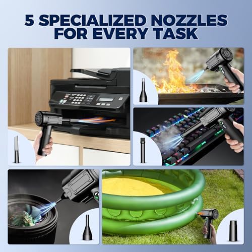 UltraBlow VC023 Rechargeable Air Duster with LED Light
