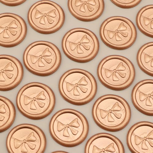 Bow Pattern Wax Seal Stickers 50PCS Self-Adhesive