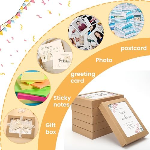 60 Pcs Greeting Card Storage Boxes with Transparent Window
