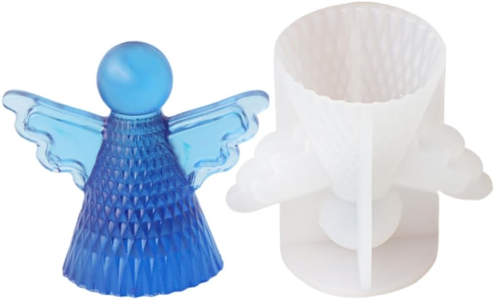Angelic Shaped Sturdy Silicone Mold Set for Candle and Resin Crafts