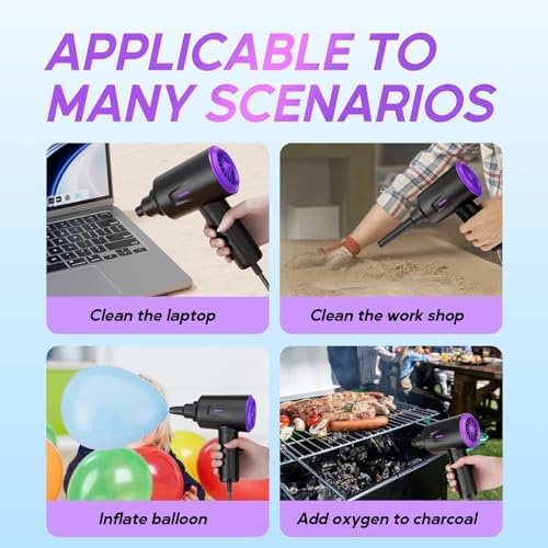 Goweto Electric Air Duster - Powerful Motor for Cleaning Electronics