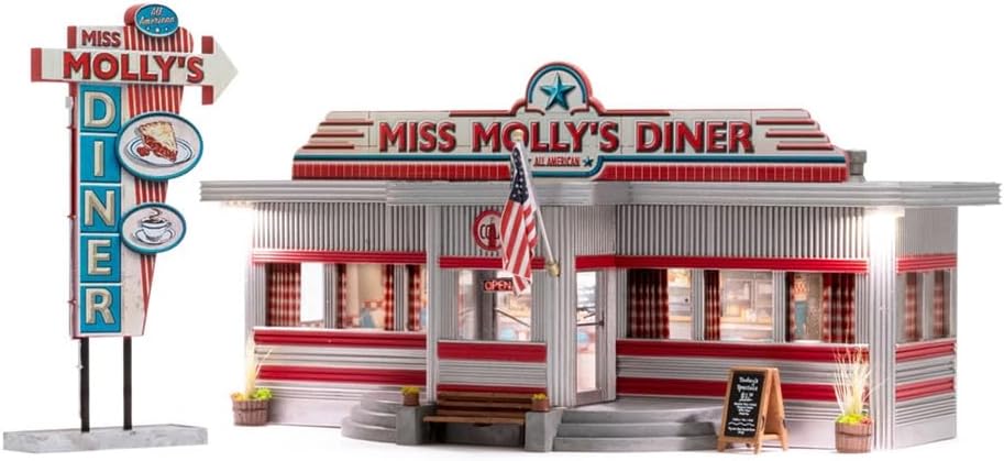Woodland Scenics Miss Mollys Diner N Scale Building