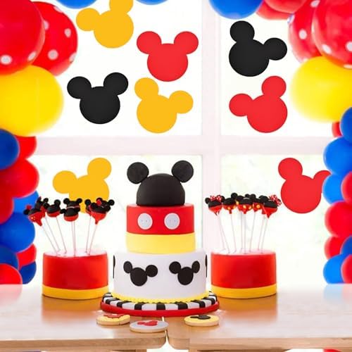 45 Pcs Cartoon Mouse Cutouts for Birthday Party Decorations