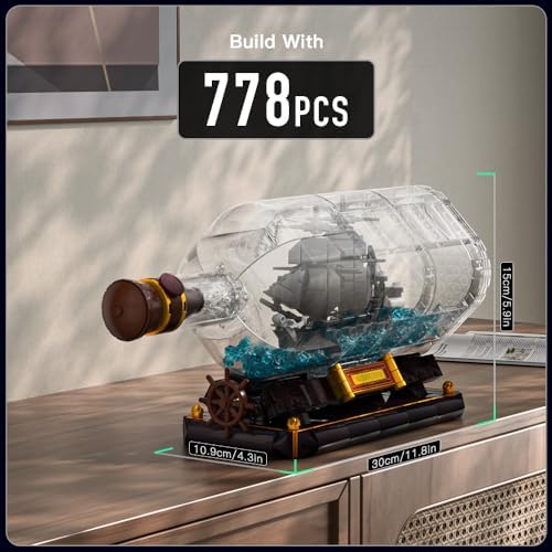 Mould King Ship in a Bottle Building Kit 778PCS