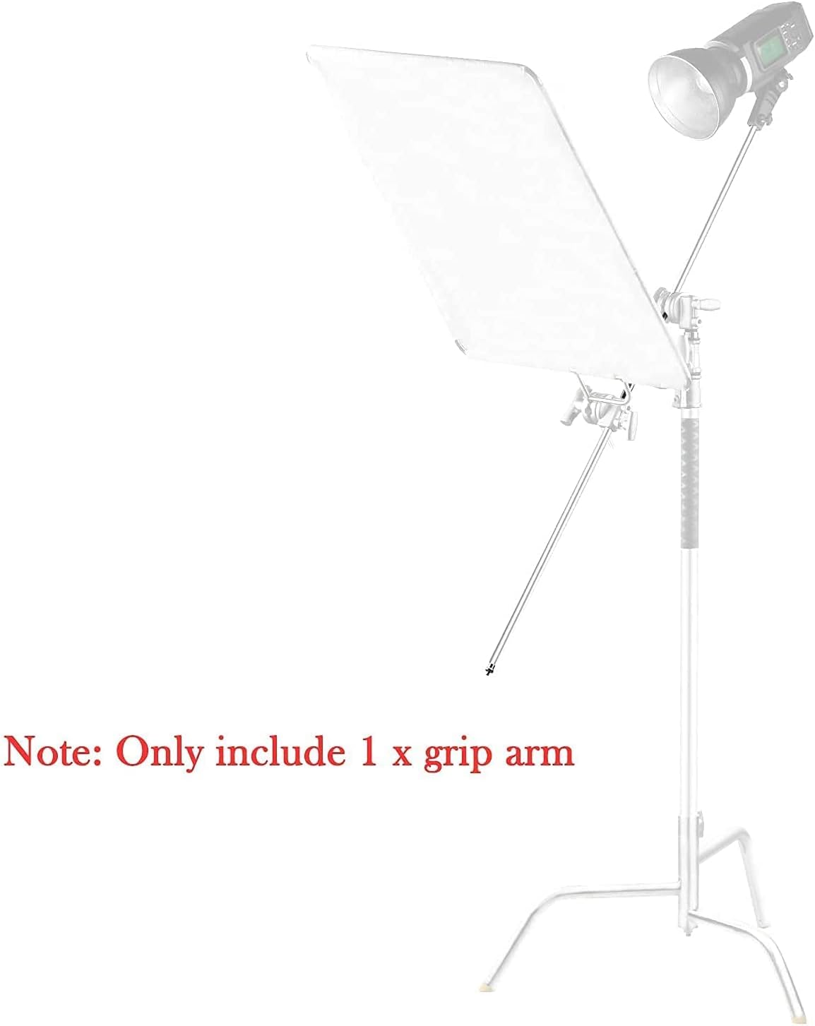 Soonpho 50 Inch Extension Grip Crossbar Arm for C Stand