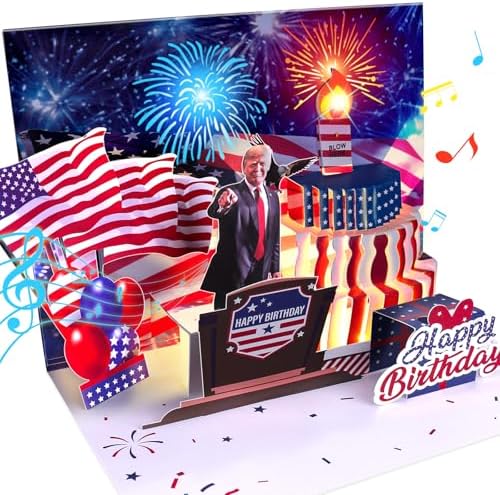 Birthday Card with Light and Music Pop Up