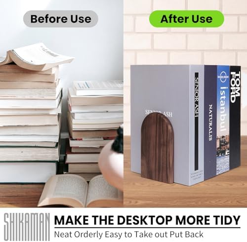 Wood Bookends Universal Economy Bookend Set
