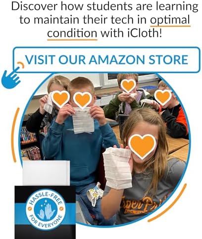 iCloth Large Screen Cleaning Wipes for Electronics