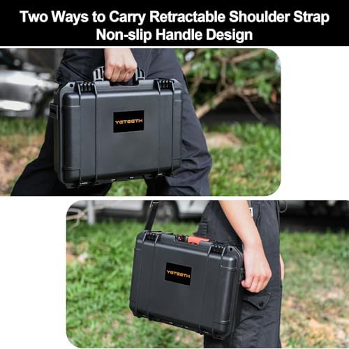 YETEETH Waterproof Hard Shell GoPro Case Organizer