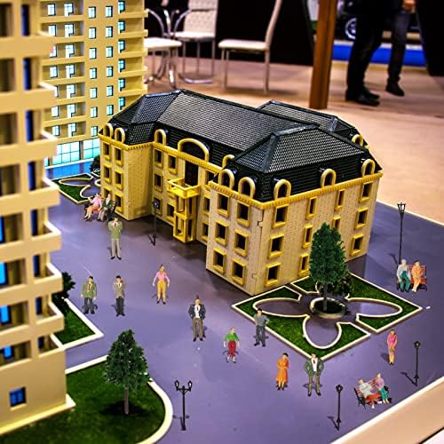 Sratte 55 Pcs Model Trains Scene Set Figures Accessories
