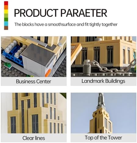 Empire State Architecture Building Block Set with 1570 Pieces