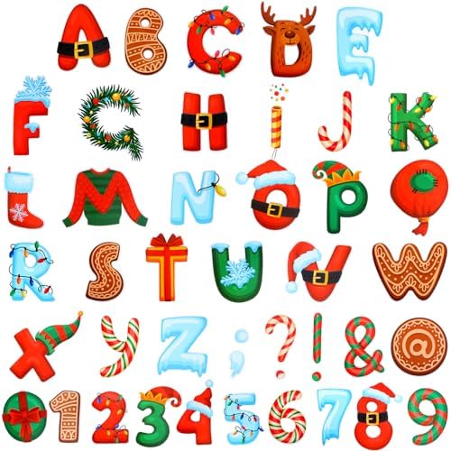 Tenare 134 Pcs Christmas Letter Bulletin Board Set