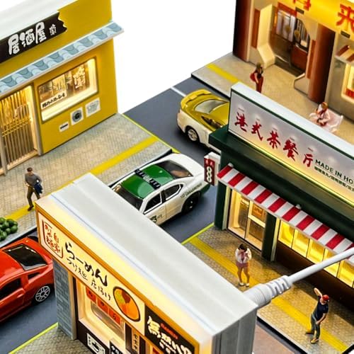 164 Scale Japanese Style Bar Diorama Model with Light