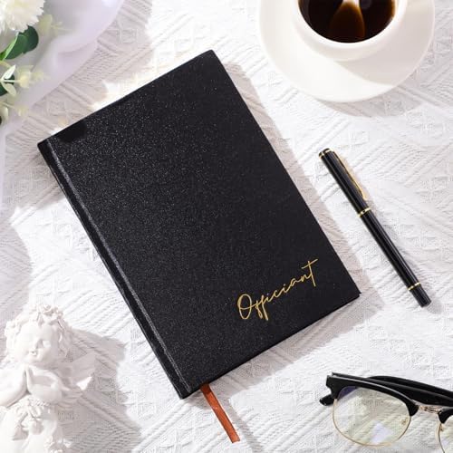 Wedding Officiant Book with Black Ink Pen
