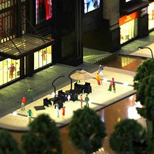 ERANCE Tiny People Figurines 20 Pcs 130 Scale Model Trains Accessories
