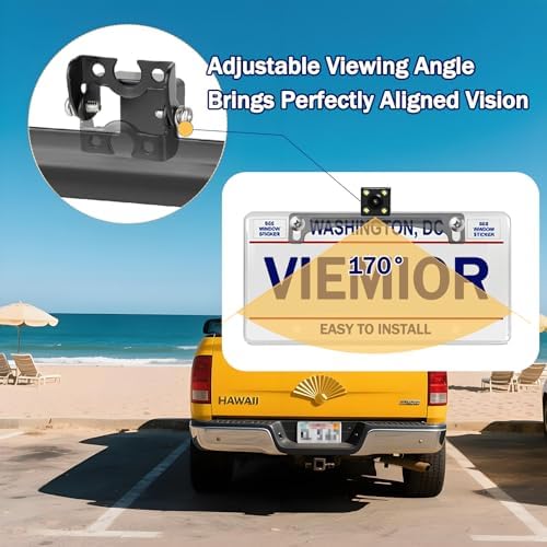 Universal Car Rear View Camera License Plate Bracket