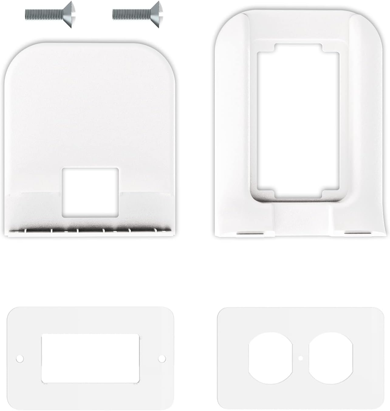 WALI Outlet Shelf Wall Holder 10lbs White