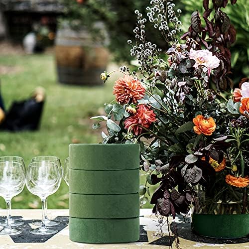 Max Shape 6 Packs Large Round Floral Foam Blocks