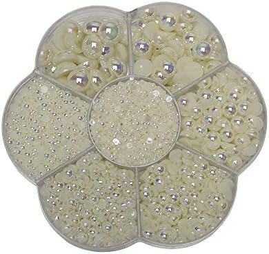 Chenkou Craft Beige Half Ball Loose Beads 3000PCS Box