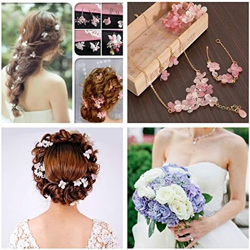 Natural Dried Hydrangea Flowers Purple DIY Craft Decor